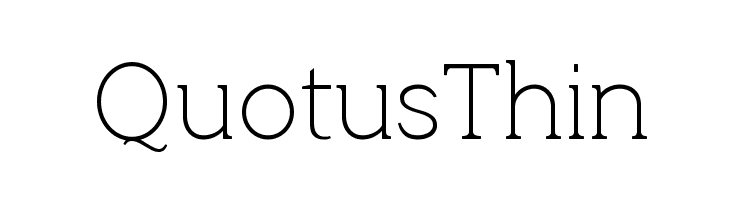 QuotusThin  Fuentes Gratis Descargar