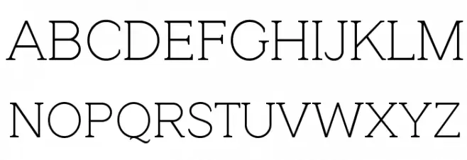 QuotusThin 字体 大写