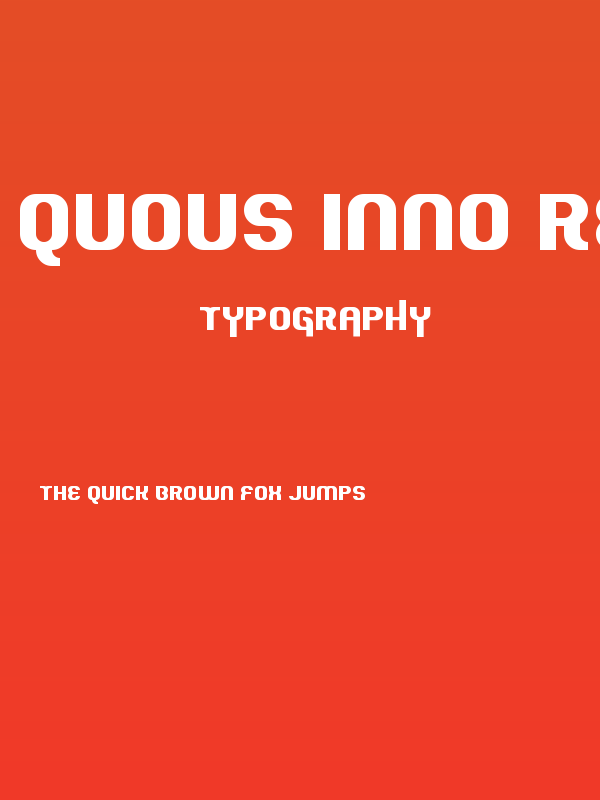 Quous Inno Regular Poster