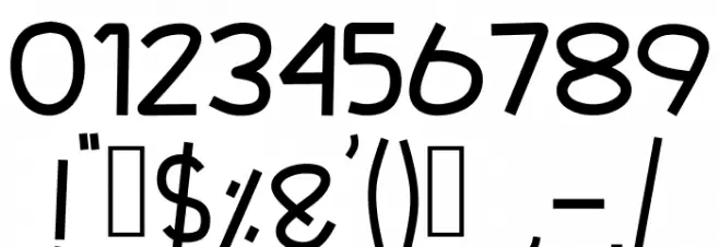 Quovis. Font OTHER CHARS