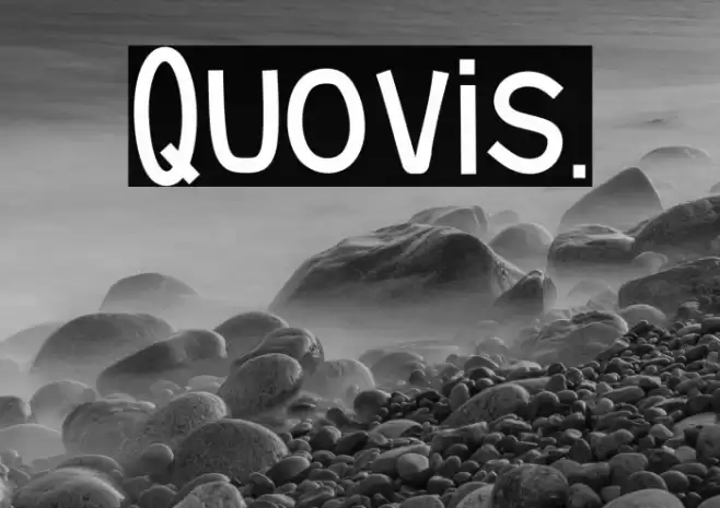 Quovis. Font examples