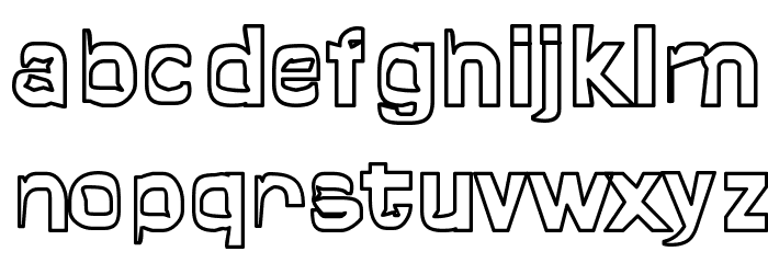 Quropa Hollow Font LOWERCASE