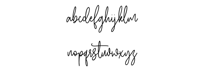 Qurtsign FREE Font LOWERCASE