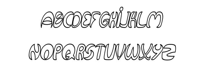 Qurve Hollow Thin Italic Fonte MINÚSCULAS
