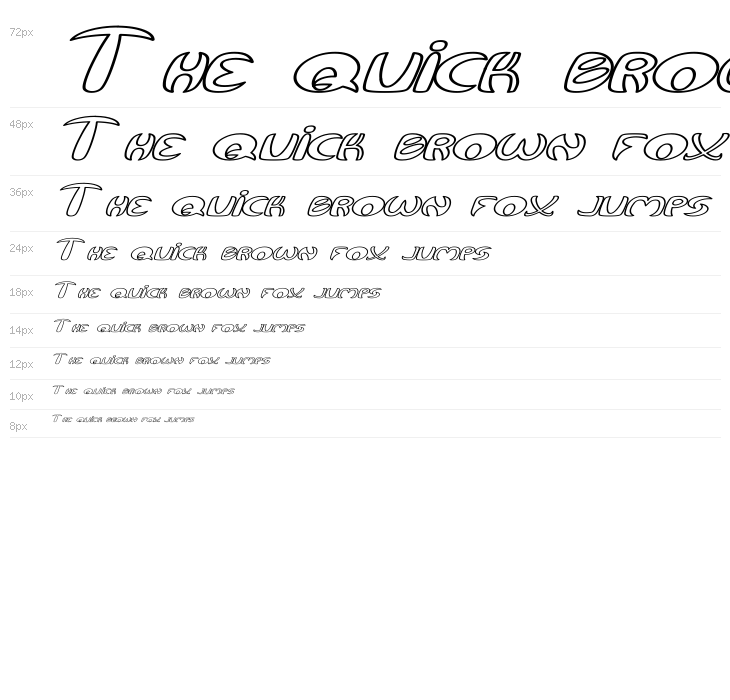 Qurve Hollow Wide Italic Waterfall