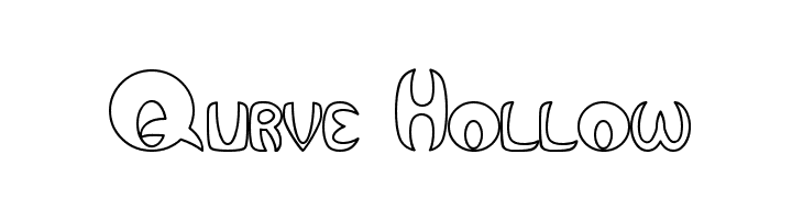 Qurve Hollow Font