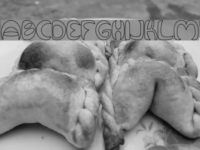 Qurve Hollow Font examples