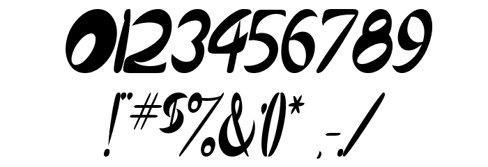 Qurve Thin Italic Font OTHER CHARS