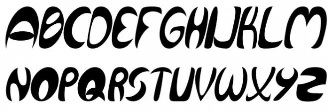 Qurve Thin Italic フォント 大文字