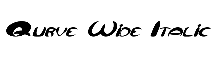 Qurve Wide Italic  नि: शुल्क फ़ॉन्ट्स डाउनलोड