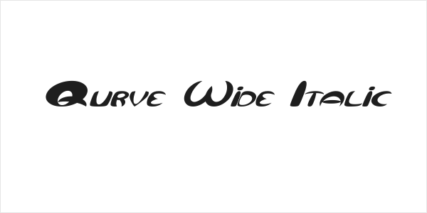 Qurve Wide Italic Logo