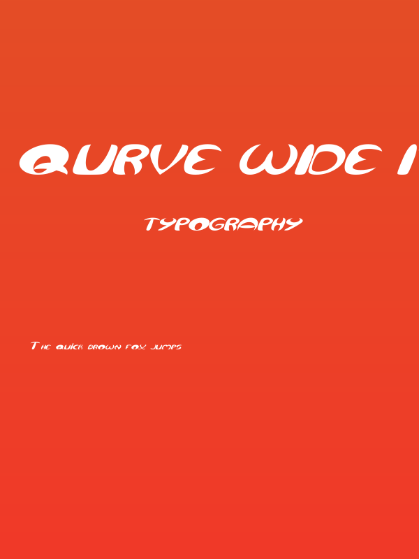 Qurve Wide Italic Poster