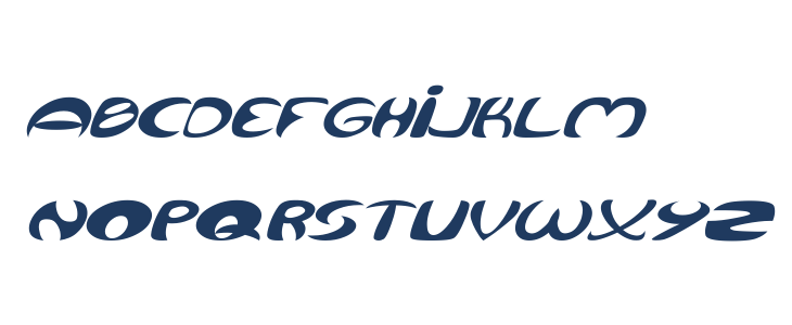 Qurve Wide Italic Lowercase