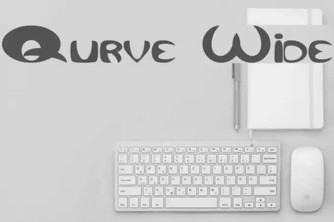 Qurve Wide Шрифта examples