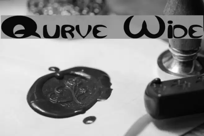Qurve Wide Шрифта examples