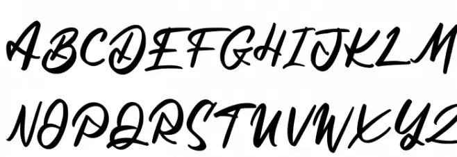 Qutapy FREE Font UPPERCASE