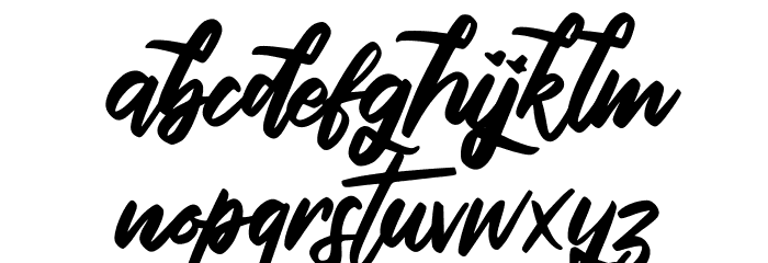 Qutapy FREE Font LOWERCASE