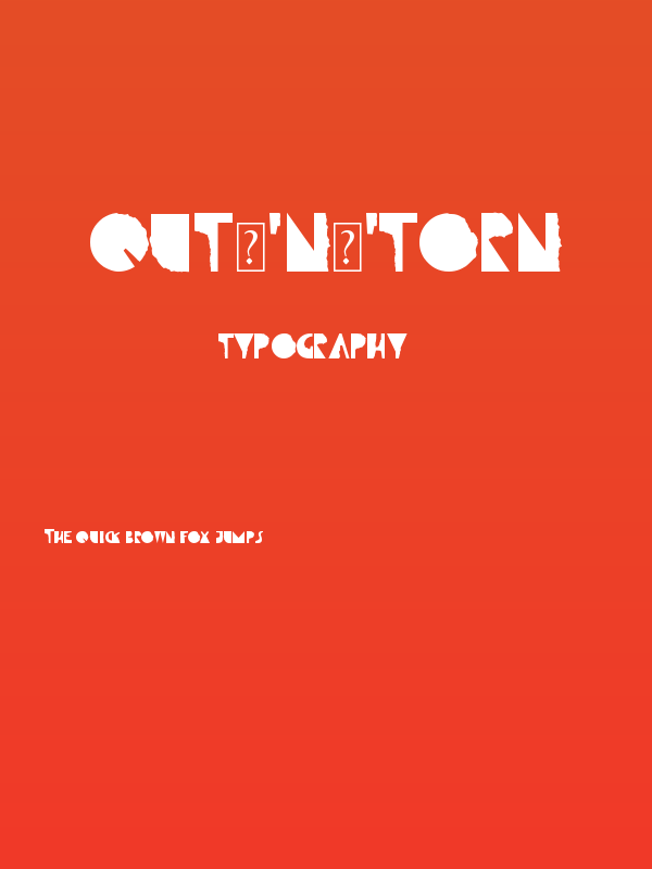 Qut'n'torn Poster