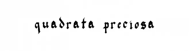 quadrata preciosa  フリーフォントのダウンロード