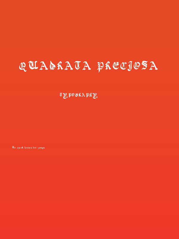 quadrata preciosa Poster