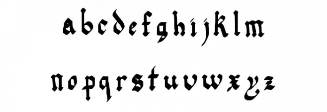 quadrata preciosa Caratteri MINUSCOLO