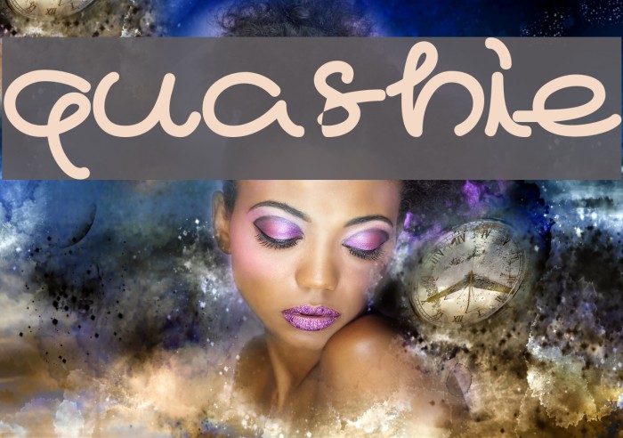 quashie Font examples