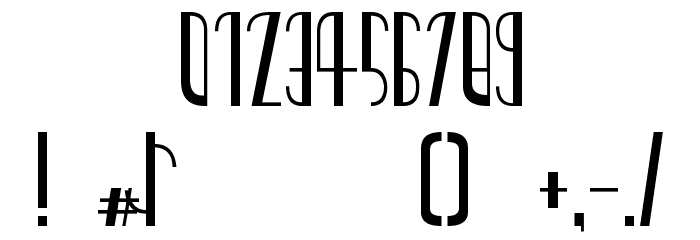 quater circles Font OTHER CHARS