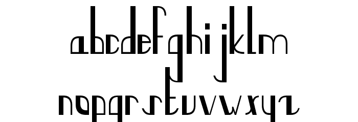 quater circles Font LOWERCASE