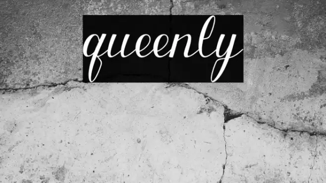 queenly Font examples