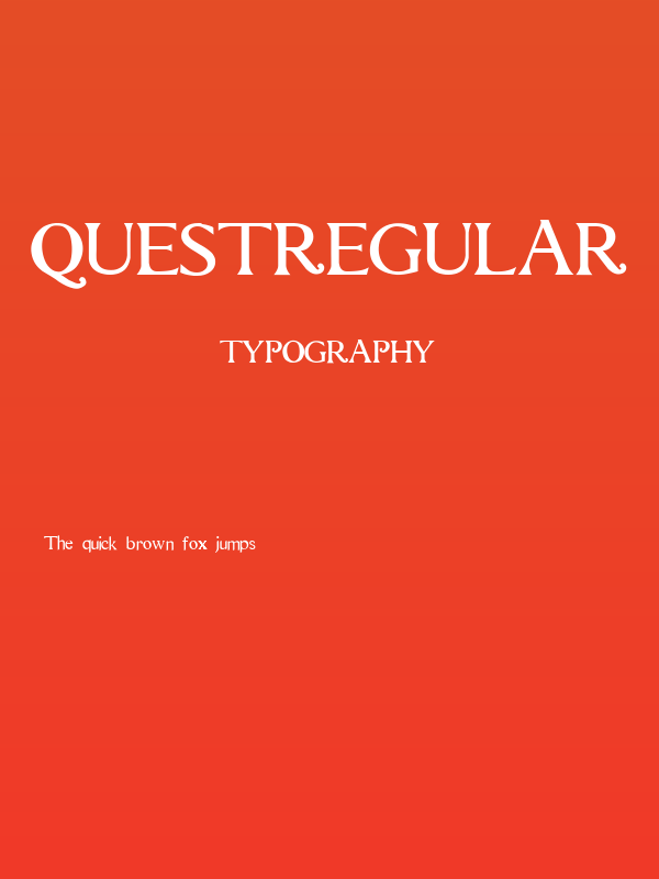 questRegular Poster