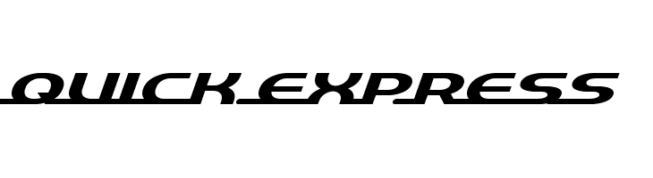 quick express フォント