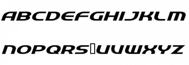 quick express 字体 大写