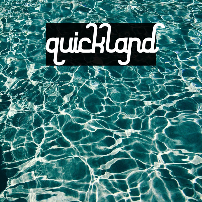 quickland 字体 examples