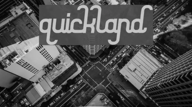 quickland Font examples