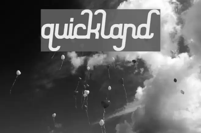 quickland Font examples