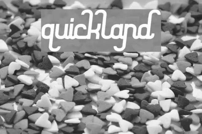 quickland Font examples