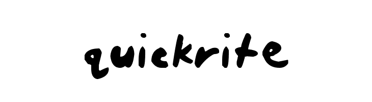 quickrite Font