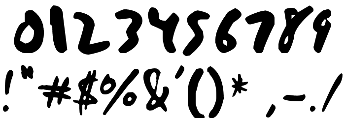 quickrite Font OTHER CHARS