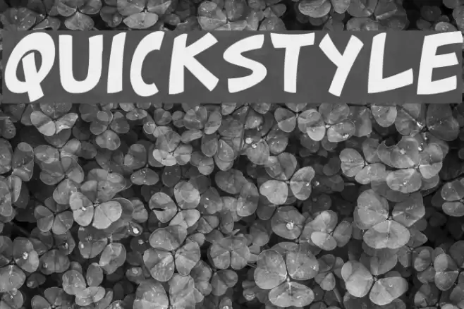 quickstyle Font examples