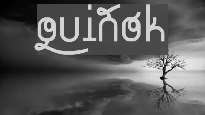 quiñók Font examples