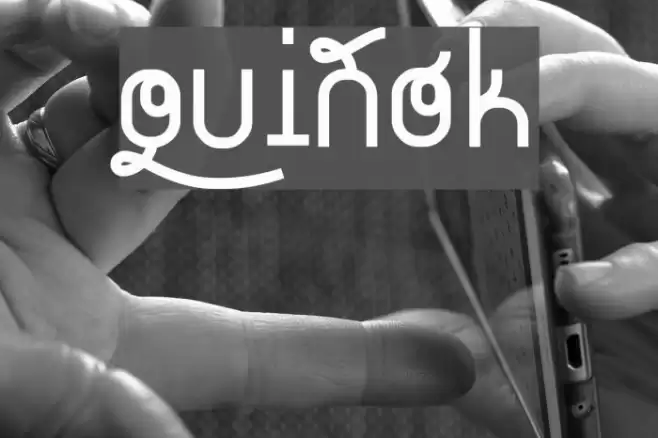 quiñók Font examples