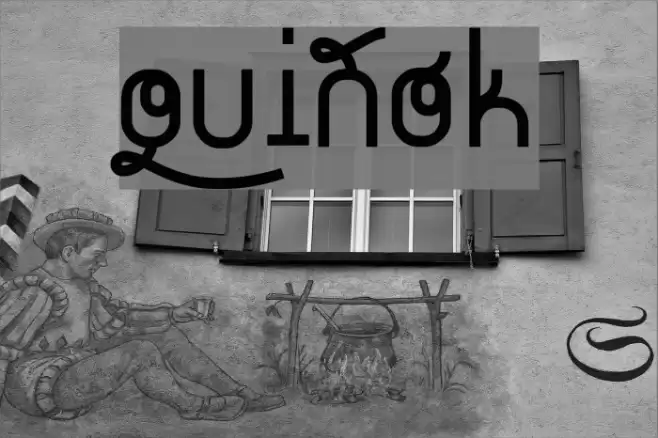 quiñók Font examples