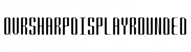 QVR Sharp Display Rounded  Frei Schriftart Herunterladen