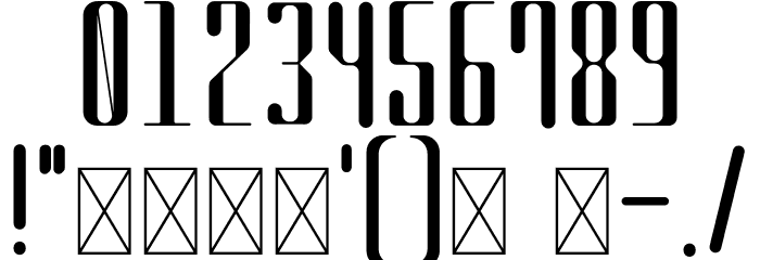 QVR Sharp Display Rounded Font OTHER CHARS