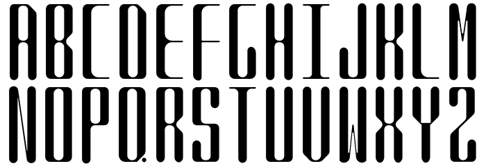 QVR Sharp Display Rounded Font LOWERCASE