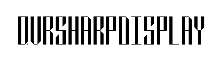 QVR Sharp Display  フリーフォントのダウンロード