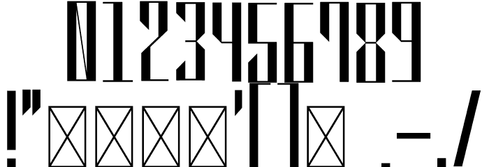 QVR Sharp Display Font OTHER CHARS