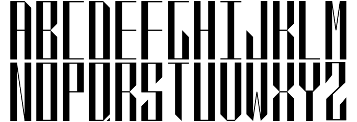 QVR Sharp Display Font LOWERCASE