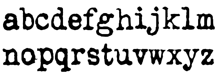 QWERTYpe Font LOWERCASE