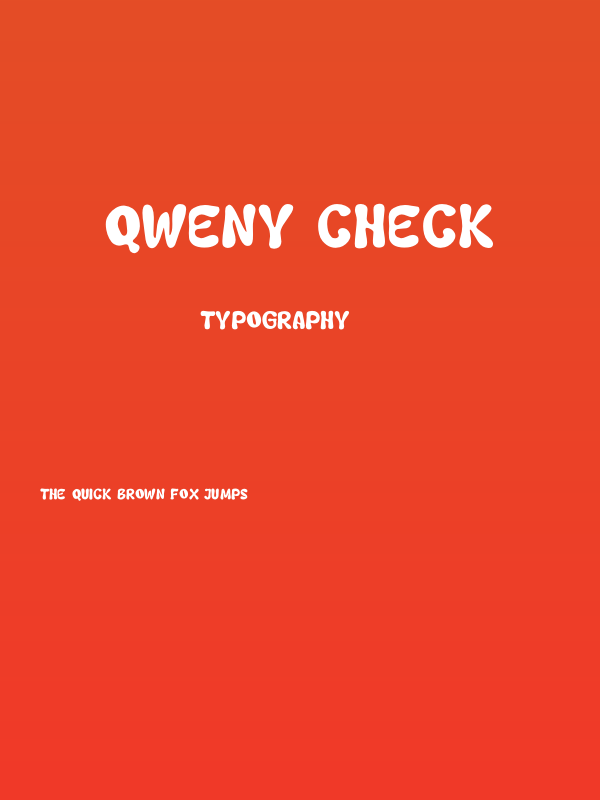 Qweny Check Poster